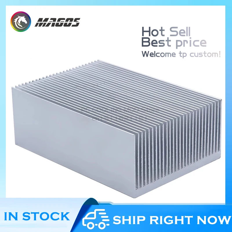 Pc Water Cooling - Elektronischer Kühler, Aluminium-Kühlkörper mit dichten Zähnen,