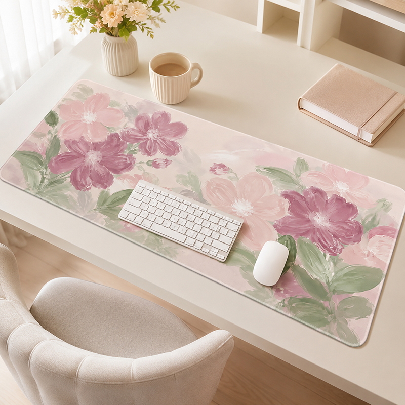 Pc Gaming Pink - Pink Sakura Aquarell-Mauspad, Gaming XL HD,
