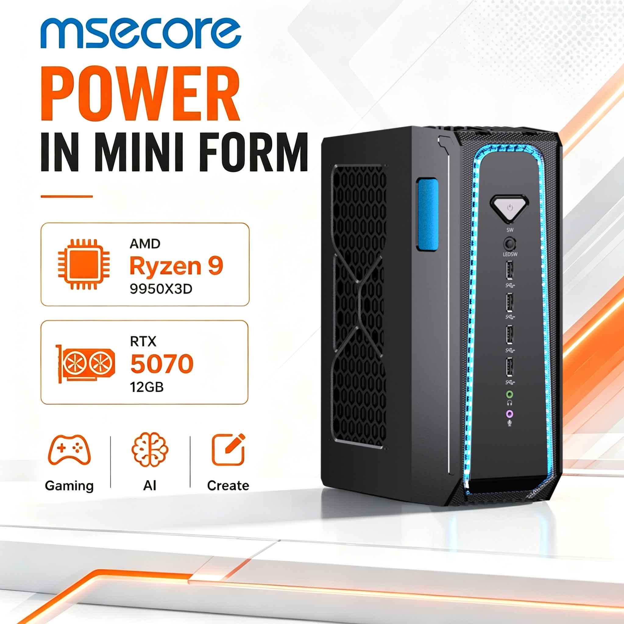 MSECORE Flüssigkeitsgekühlter  – Pc Gaming Liquid Bewertung und Preis