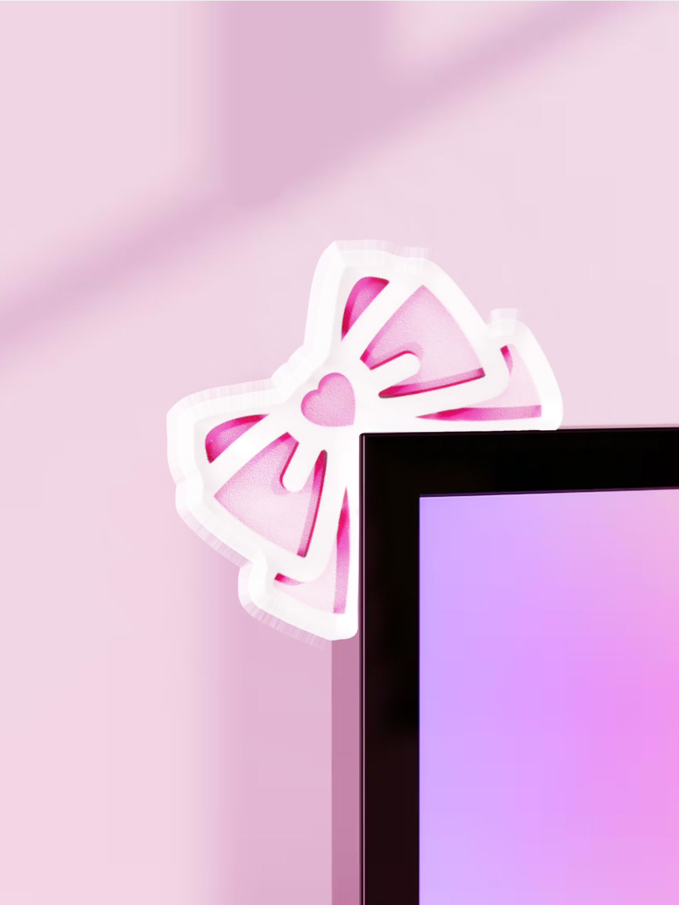 Kawaii Schleife Monitor-Dekora – Pc Gaming Pink Bewertung und Preis